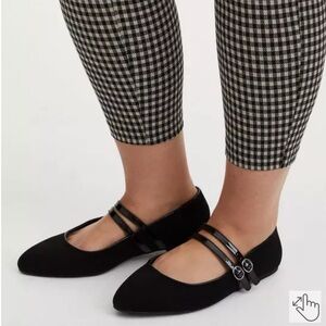 Womens Torrid Double Strap Mary Jane Flat 8.5W Black